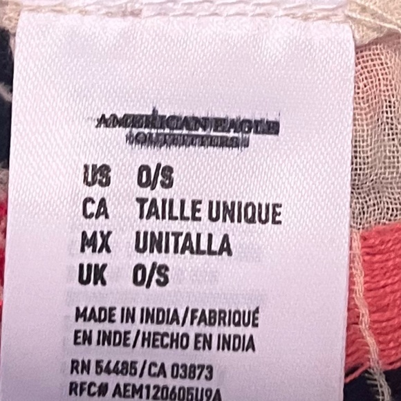 Vintage American Eagle ethnic pattern infinity scarf EUC - Picture 4 of 9